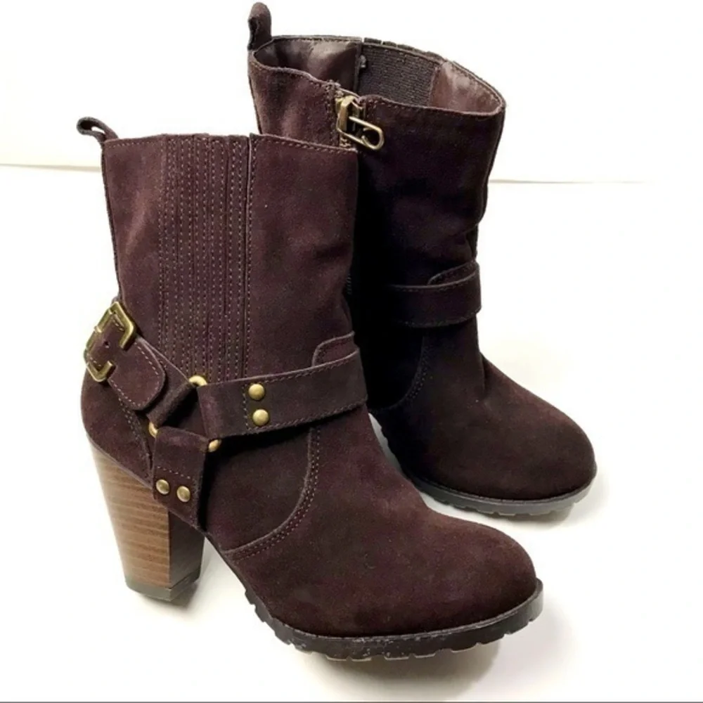 Eddie Bauer Harness Boot MADISON brown Women’s size 6 3” heel height
